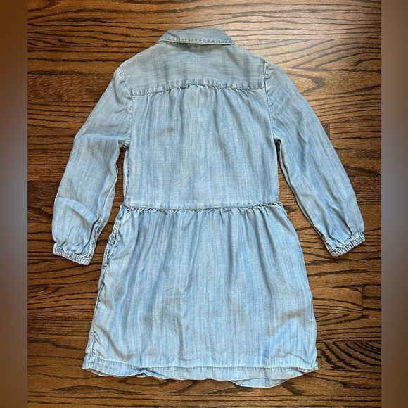 Vineyard Vines Long Sleeved Girl’s Chambray Dress - size small - Picture 4 of 4